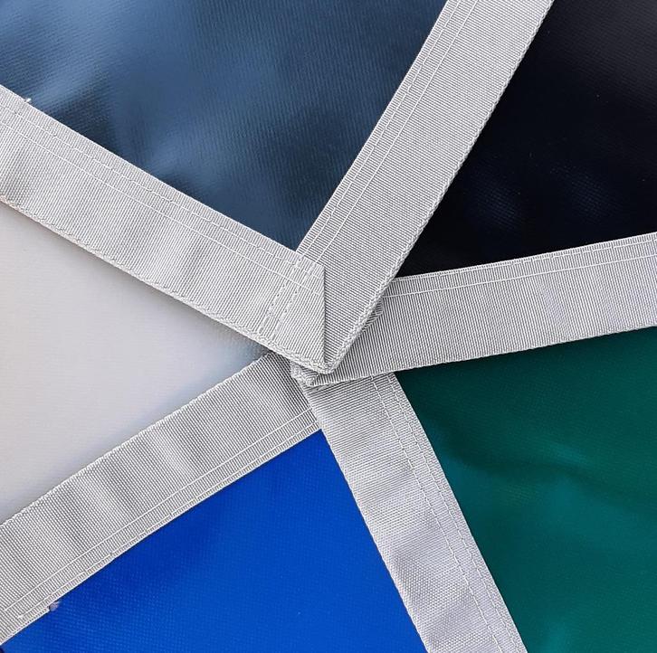 afdekzeil compleet met band en ringen, Doe-het-zelf en Bouw, Zeil en Folie, Nieuw, Zeil, Ophalen of Verzenden