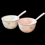 Pink bow bowl, Ophalen of Verzenden, Nieuw, Overige stijlen, Kom(men)