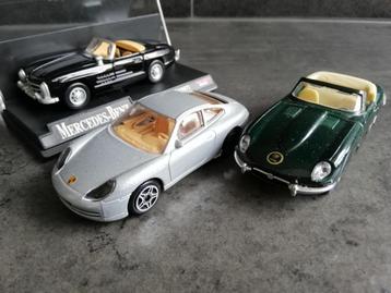 modelsauto's Porsche,Jaguar, Mercedes-Benz