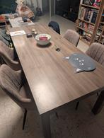 Grote bruine tafel 2m20 op 90, Huis en Inrichting, Tafels | Eettafels, Ophalen, Gebruikt, Overige materialen, 200 cm of meer