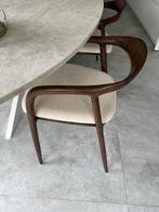 Moderne design stoelen van beukenhout, Brun, Modern, Enlèvement, Tissus