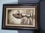 Edgar heirman schilderij "wintertijd", Antiek en Kunst, Kunst | Schilderijen | Klassiek, Ophalen