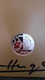 Pièce en argent Hergé, commémorative., Postzegels en Munten, Ophalen, Setje, Zilver, Zilver