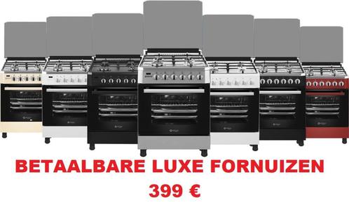 Nieuwe Betaalbare Luxe 60 cm gemengde gasfornuizen 399 €, Elektronische apparatuur, Fornuizen, Nieuw, Vrijstaand, Gas, 4 kookzones