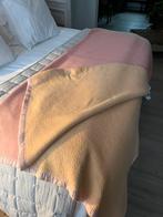 100% WOL DEKEN ROZE ABRIKOOS TWEEPERSOONS BED SOFA, Tweepersoons, Ophalen of Verzenden, Roze, Deken of Dekbed