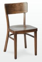 34x op stock RESTPARTIJ houten horeca stoelen donker bruin!, Meubilair, Ophalen of Verzenden