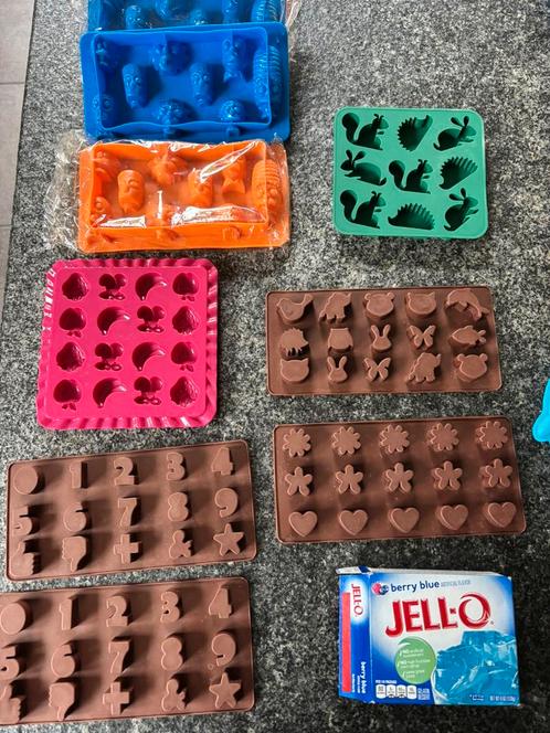 Siliconen vormen voor o.a. snoepjes, Hobby en Vrije tijd, Taarten en Cupcakes maken, Nieuw, Ophalen of Verzenden