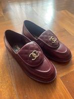 Chanel - Leather Flats - Burgundy - C39, Vêtements | Hommes, Chaussures, Enlèvement ou Envoi, Comme neuf