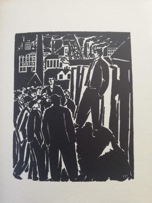 Livre avec 25 gravures sur bois * Frans Masereel, Livres, Politique & Société, Utilisé, Politique, Enlèvement ou Envoi