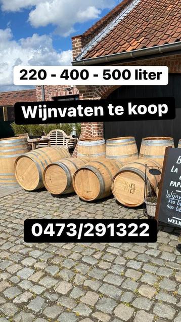Eiken wijnvaten. Mooi voor Olijfbomen  beschikbaar voor biedingen