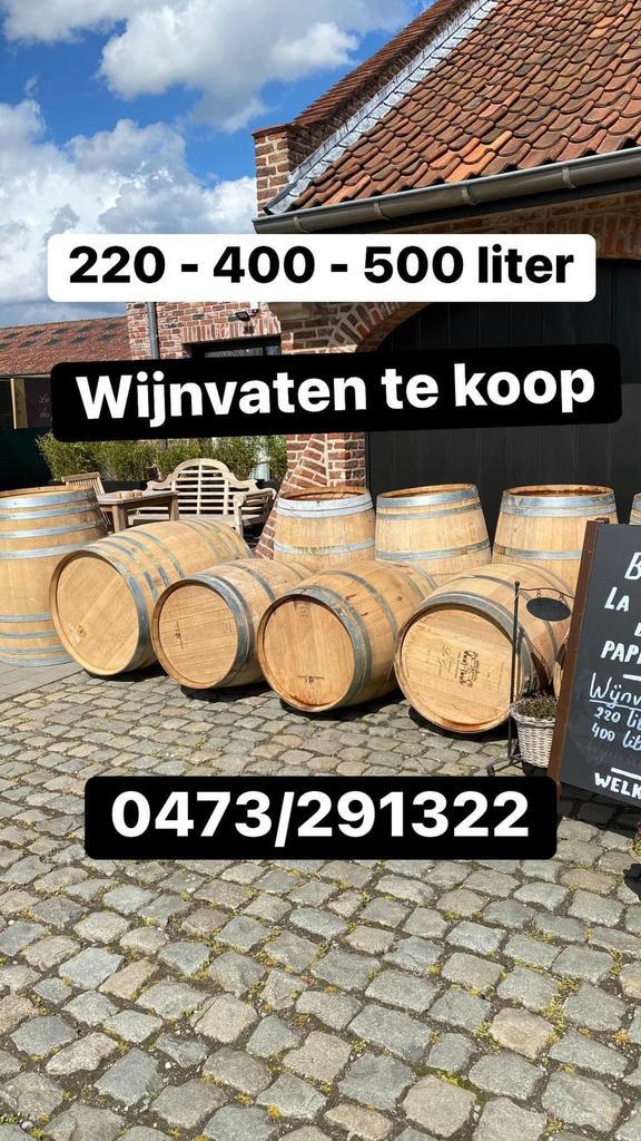 Eiken wijnvaten. Mooi voor Olijfbomen, Tuin en Terras, Regentonnen, Zo goed als nieuw, Ophalen