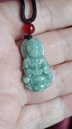 Pendentif porte-bonheur en jadeite, Avec pierre précieuse, Enlèvement ou Envoi, Neuf, Pierre ou Minéral