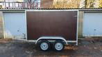 Remorque double essieux 750kg Fourgon avec rampe, Ophalen, Zo goed als nieuw