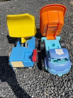 2 vrachtwagens, Kinderen en Baby's, Speelgoed | Buiten | Voertuigen en Loopfietsen, Overige typen, Gebruikt, Ophalen