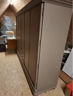 Grote Stevige Kleerkast (2m55 breed, 5 deuren), Ophalen, Gebruikt, 200 cm of meer, Met hangruimte