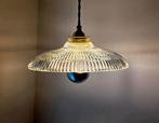Vintage Holophane glazen hanglamp., Ophalen of Verzenden