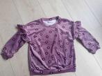 Sweater Lindex maat 110 - paars bloemetjes, Meisje, Lindex, Trui of Vest, Ophalen of Verzenden
