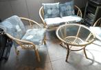 salon in rotan 3 zetels + tafel, Huis en Inrichting, Ophalen