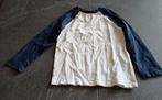 witte longsleeve met blauwe mouwen, Kinderen en Baby's, Kinderkleding | Maat 104, C&A, Ophalen of Verzenden, Zo goed als nieuw