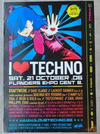 Poster I Love Techno 2006 in Flanders Expo Gent, Collections, Comme neuf, Enlèvement ou Envoi
