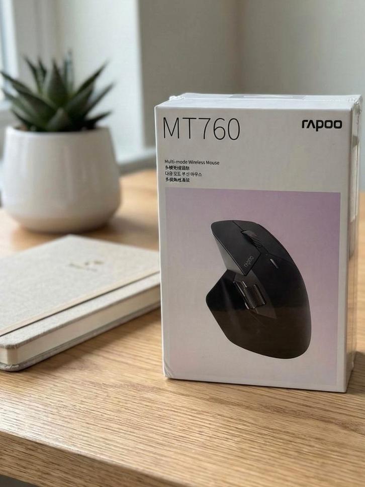 Rapoo MT760 Draadloze Multi-Device Muis – Nieuw in Doos, Computers en Software, Muizen, Nieuw, Muis, Rechtshandig, Draadloos, Ergonomisch