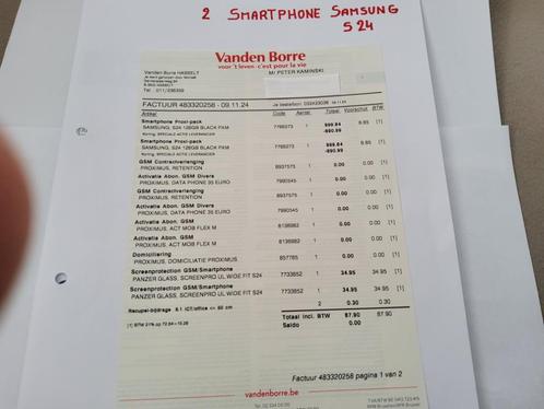 Samsung S 24, Telecommunicatie, Mobiele telefoons | Samsung, Gebruikt, Galaxy S24, 128 GB, Zonder abonnement, Touchscreen, Android OS