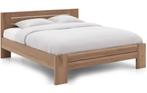 massief houten bed 160x200 MET lattenbodem, Huis en Inrichting, Slaapkamer | Bedden, 160 cm, Bruin, Zo goed als nieuw, Hout
