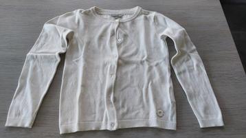 Witte cardigan meisje maat 134  beschikbaar voor biedingen
