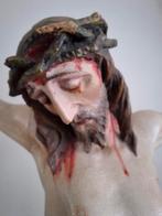 CORPUS CHRISTI GEPOLYCHROMEERD HOUT ( KERSTCADEAU TIP!! ), Antiek en Kunst, Ophalen