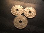 3 x 5 cent nikkel 1910 NL (2) 1910 fR, Postzegels en Munten, Munten | België, Verzenden, Metaal, Losse munt