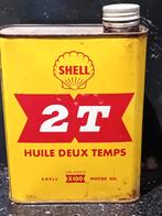Zeldzaam olieblik Shell 2T, Ophalen of Verzenden, Zo goed als nieuw
