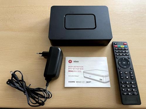 Informir Mag 351-352 IPTV 4K Set-top TV box + Linux, Audio, Tv en Foto, Mediaspelers, Zo goed als nieuw, Zonder harde schijf, HDMI