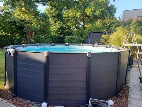 Intex Graphite Grey 4.78m x 1.24m ( pomp/filter ongebruikt), Tuin en Terras, Zwembaden, Gebruikt, Opzetzwembad, 120 cm of meer