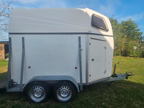 Zgan sluis 2 paard trailer, Dieren en Toebehoren, Paarden en Pony's | Trailers en Aanhangwagens, Zo goed als nieuw, Hout, Ophalen of Verzenden