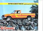 PEUGEOT 504 PICK-UP 4x4 "DANGEL", Boeken, Auto's | Folders en Tijdschriften, Gelezen, Peugeot, Ophalen of Verzenden