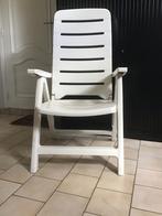 4 Ketller verstelbare tuinstoelen met bijpassende kussens., Tuin en Terras, Ophalen, Gebruikt, Kunststof, Inklapbaar