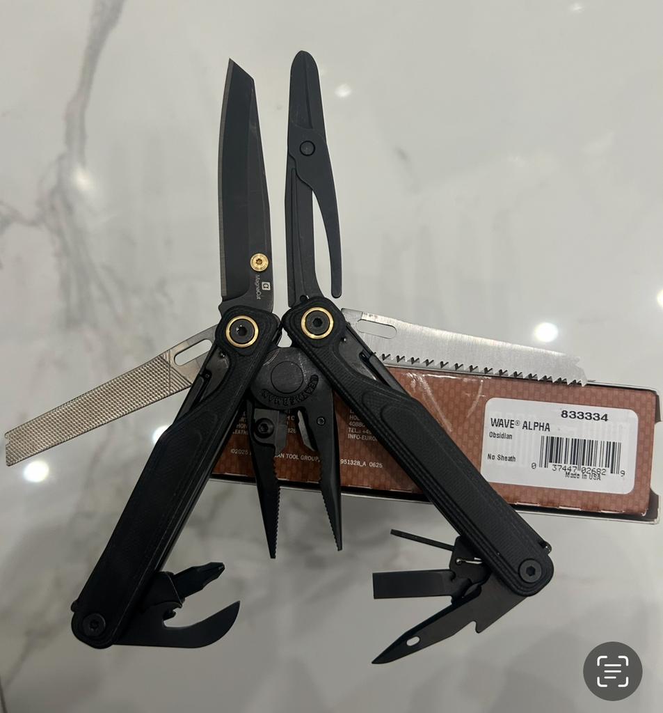 Leatherman Wave Alpha Obsidian neuf, Caravanes & Camping, Outils de camping, Neuf, Enlèvement ou Envoi