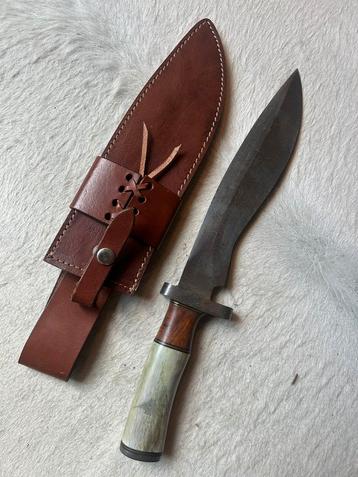Bowiemes jachtmes damscus mes heft 15 cm-lemmet 26 cm beschikbaar voor biedingen