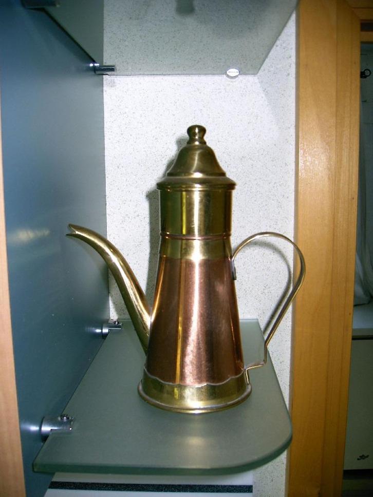 Koperen koffiezet, waterketeltje, verdampingsketeltje, Antiek en Kunst, Antiek | Brons en Koper, Ophalen