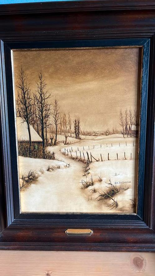 De cooman winterlandschap, Antiek en Kunst, Kunst | Schilderijen | Klassiek, Ophalen