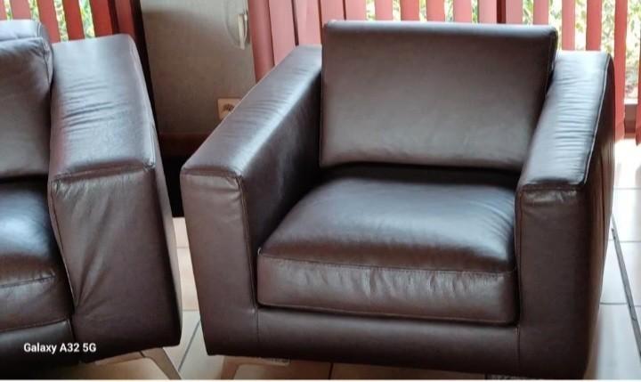 Designe Buffel Lederen Salon., Huis en Inrichting, Overige Huis en Inrichting, Zo goed als nieuw, Ophalen
