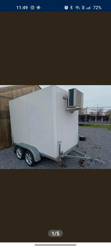 Koelaanhangwagen te huur, Auto diversen, Aanhangers en Bagagewagens, Zo goed als nieuw, Ophalen