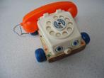 Vintage "Ficher Price" Kindertelefoon, rollende telefoon., Gebruikt, Ophalen of Verzenden, Duw- of Trekspeelgoed