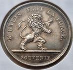 Medaille eedaflegging Leopold I 1831 / Zilver / Zeldzaam !!, Zilver, Ophalen of Verzenden, Losse munt, Zilver