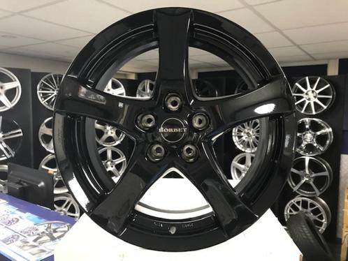 NIEUWE set 17 inch 5x108 zwarte Borbet aluminium sportvelgen, Autos : Pièces & Accessoires, Pneus & Jantes, Jante(s), 17 pouces