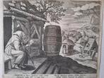 16de eeuwse ets Johan Sadeler naar Maarten De Vos, Antiek en Kunst, Ophalen of Verzenden