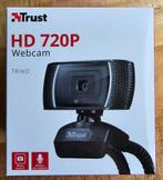 Webcam Trust HD 720P, Informatique & Logiciels, Enlèvement ou Envoi, Neuf, Micro