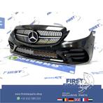 W205 FACELIFT AMG VOORBUMPER + PANAMERICANA GRIL 2019 Merced, Gebruikt, Voor, Mercedes-Benz, Ophalen of Verzenden