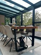 Boomstam tafel Suarhout, Huis en Inrichting, Tafels | Eettafels, Ophalen, 100 tot 150 cm, Modern robuust en tijdloos, Overige materialen