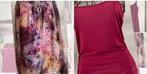 Caroline Biss 38 Setje blouse en top 2stuks Nieuwstaat, Kleding | Dames, Blouses en Tunieken, Maat 38/40 (M), Paars, Ophalen of Verzenden